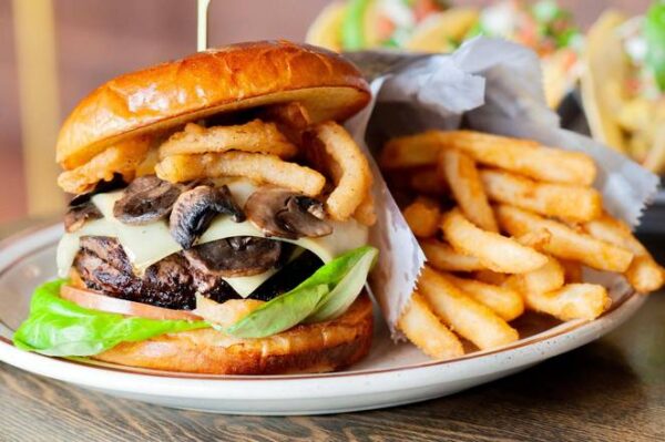 Swiss & Mushroom Burger